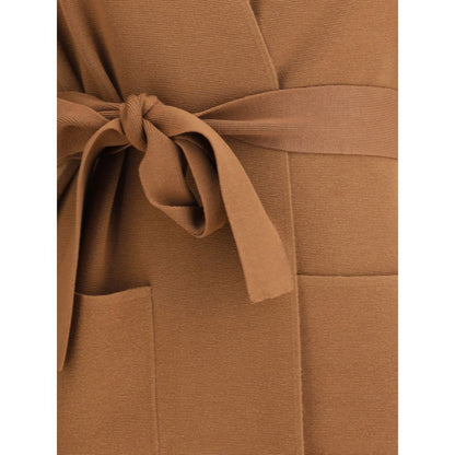 Max Mara Brauner Viskosemantel