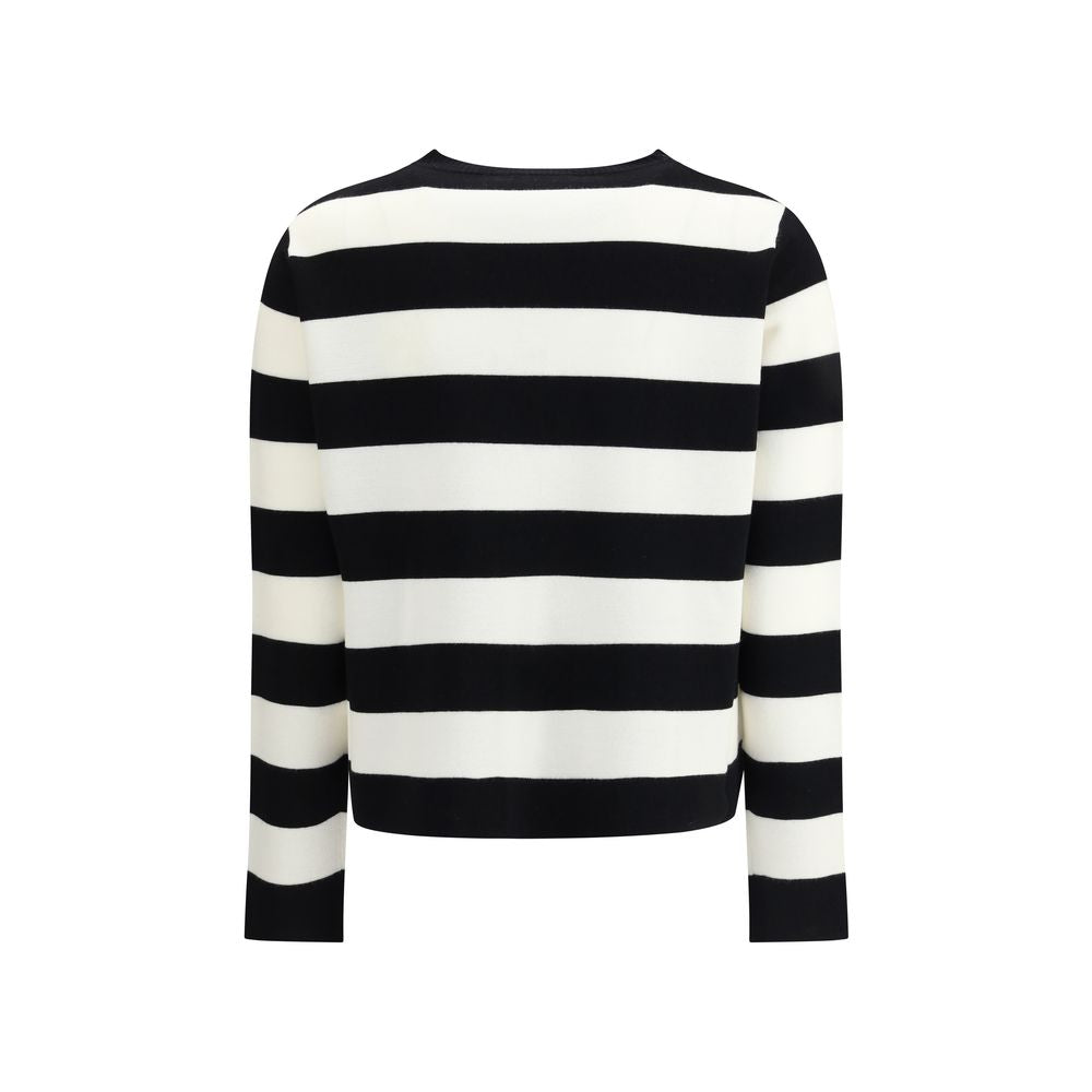 Max Mara Schwarzes Fleece-Sweatshirt aus Wolle
