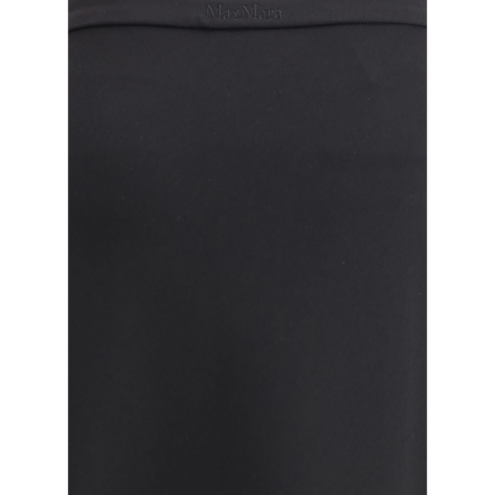 Langer Rock aus schwarzer Viskose von Max Mara