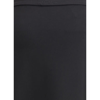 Langer Rock aus schwarzer Viskose von Max Mara