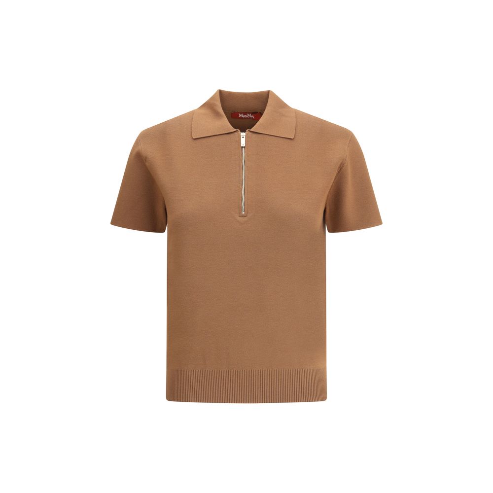 Max Mara Brown Viscose Pattern Shirt