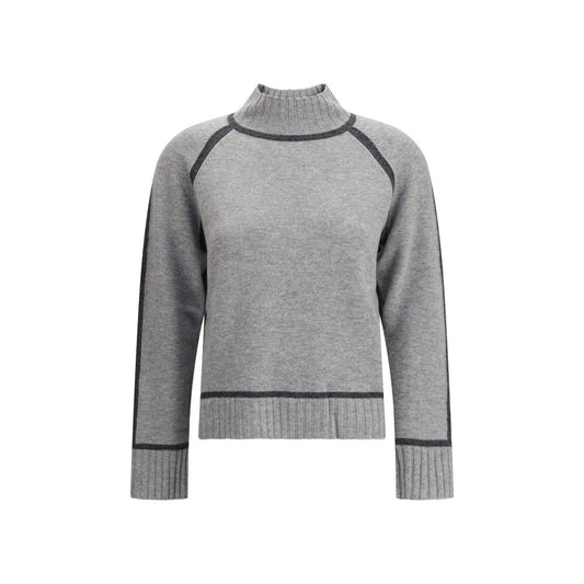 Max Mara Graues Woll-Sweatshirt