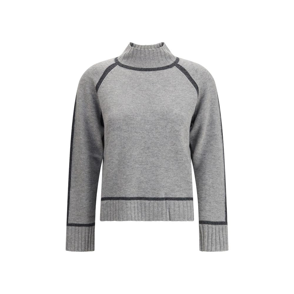 Max Mara Graues Woll-Sweatshirt
