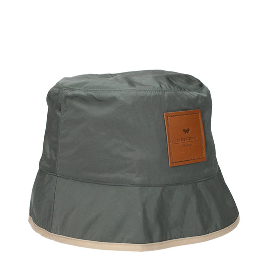 Max Mara Grüner Polyamid-Eimerhut