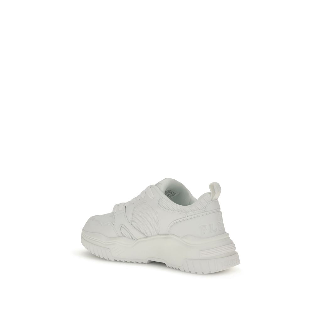 Philipp Plein Weiße Polyester-Sneaker für sportliche Aktivitäten