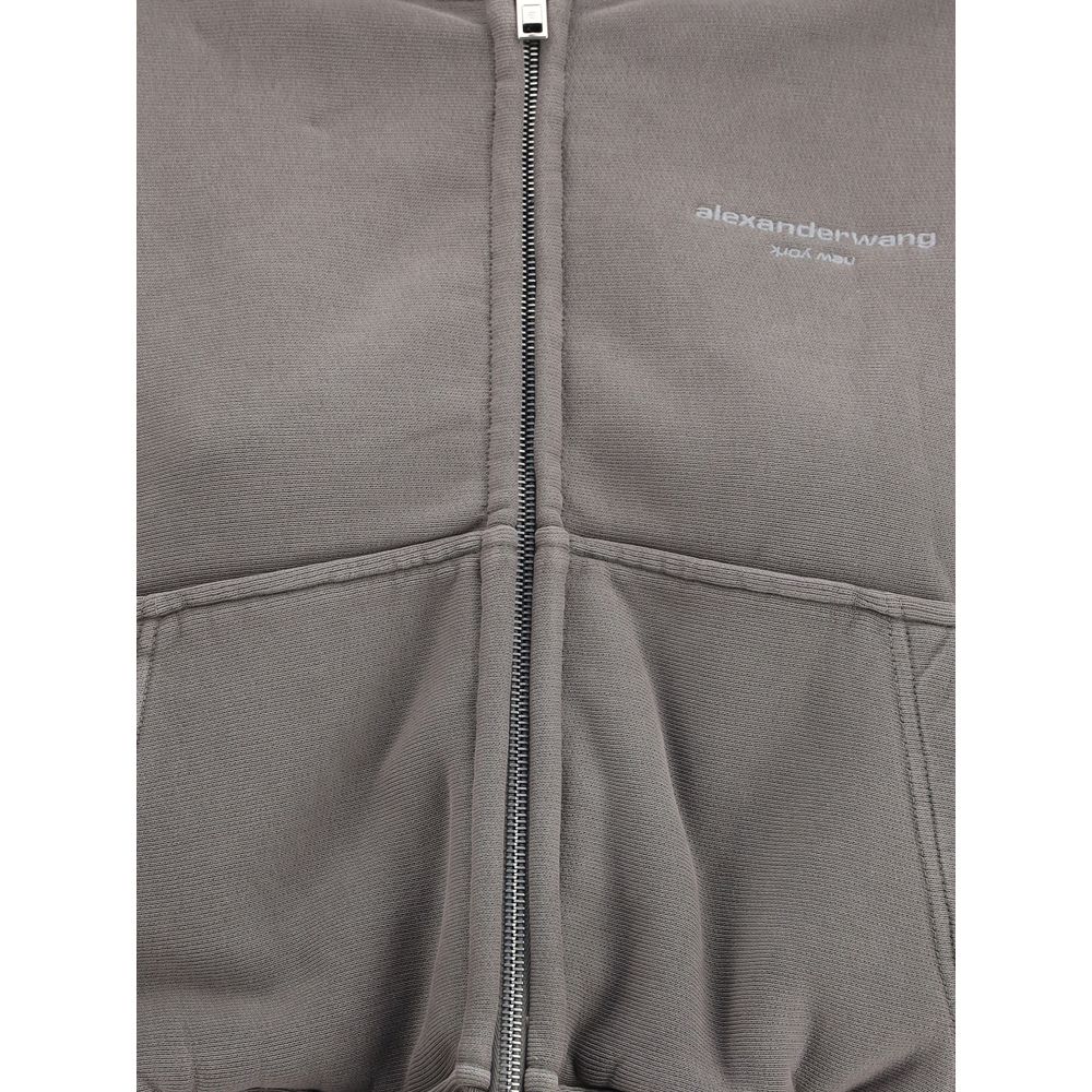 Alexander Wang Kurzer Hoodie mit Reißverschluss