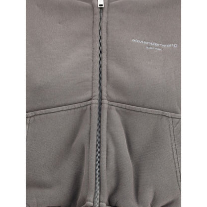 Alexander Wang Kurzer Hoodie mit Reißverschluss
