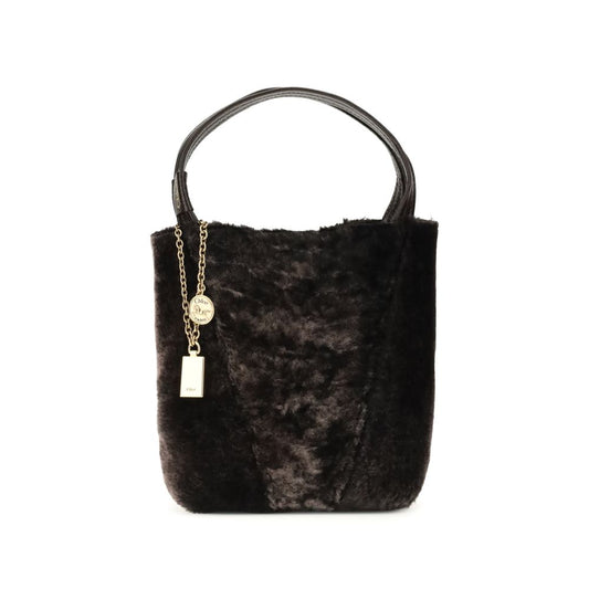 Chloé Schultertasche aus braunem Fell