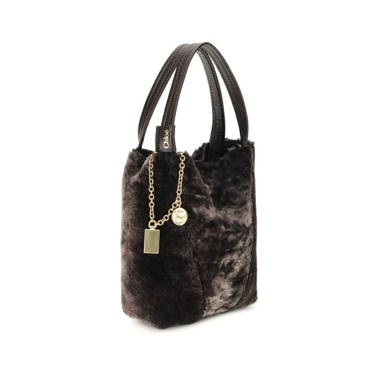 Chloé Schultertasche aus braunem Fell
