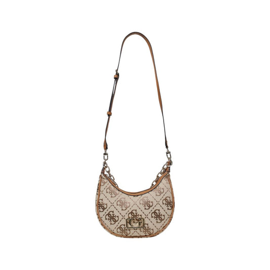 Guess – Beigefarbene Polyester-Handtasche