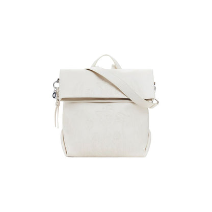 Desigual White Polyethylene Backpack