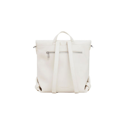 Desigual White Polyethylene Backpack
