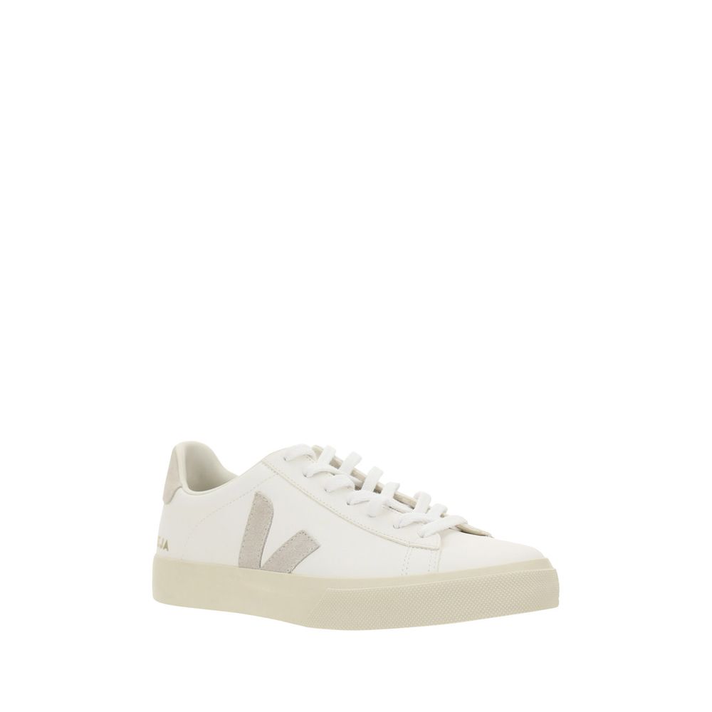 Veja White Calf Leather Bos Taurus Low Top Sneaker