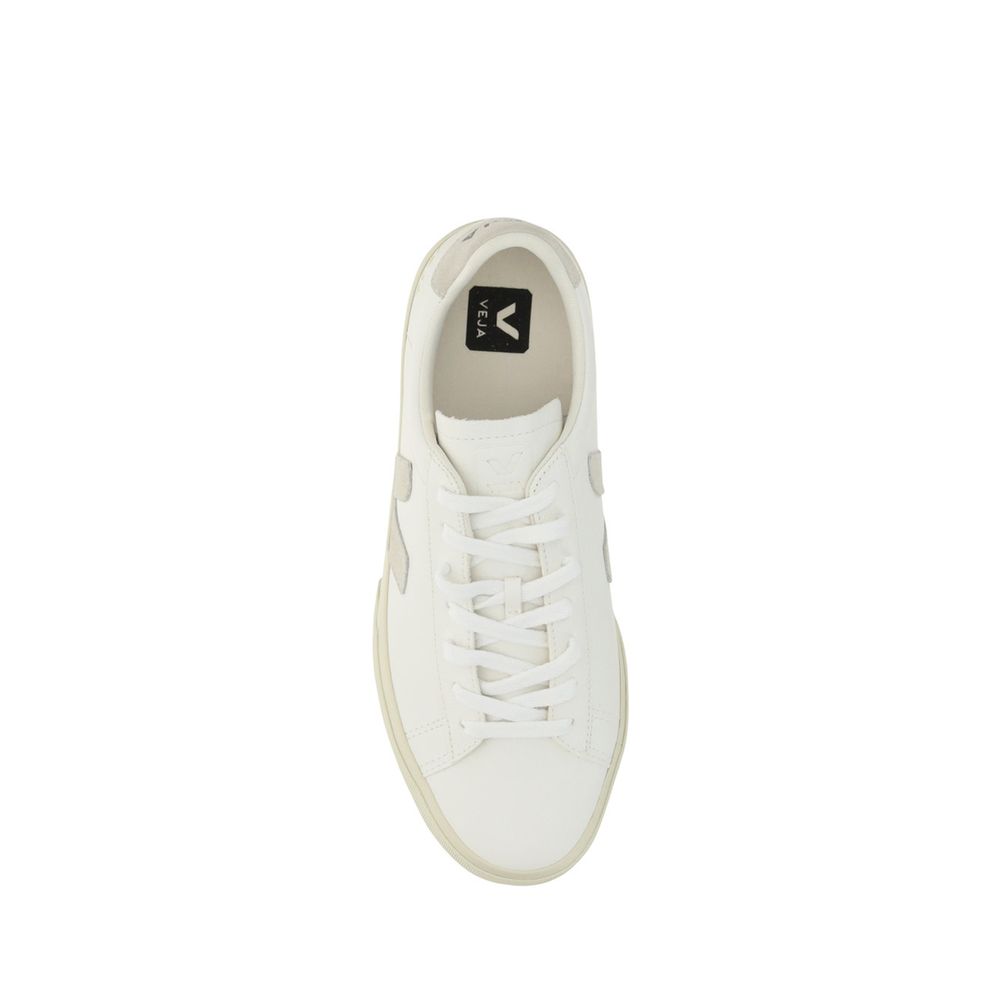 Veja White Calf Leather Bos Taurus Low Top Sneaker