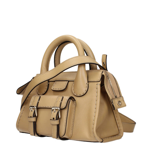Chloé Beige Lederhandtaschen