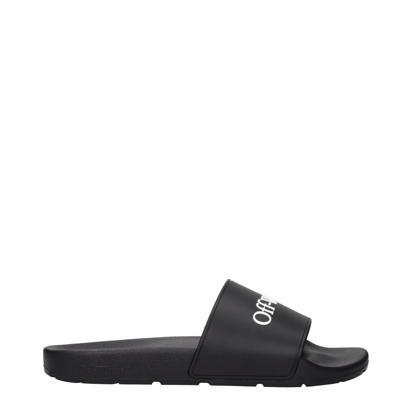 Off-White Schwarze Baumwoll-Hausschuhe
