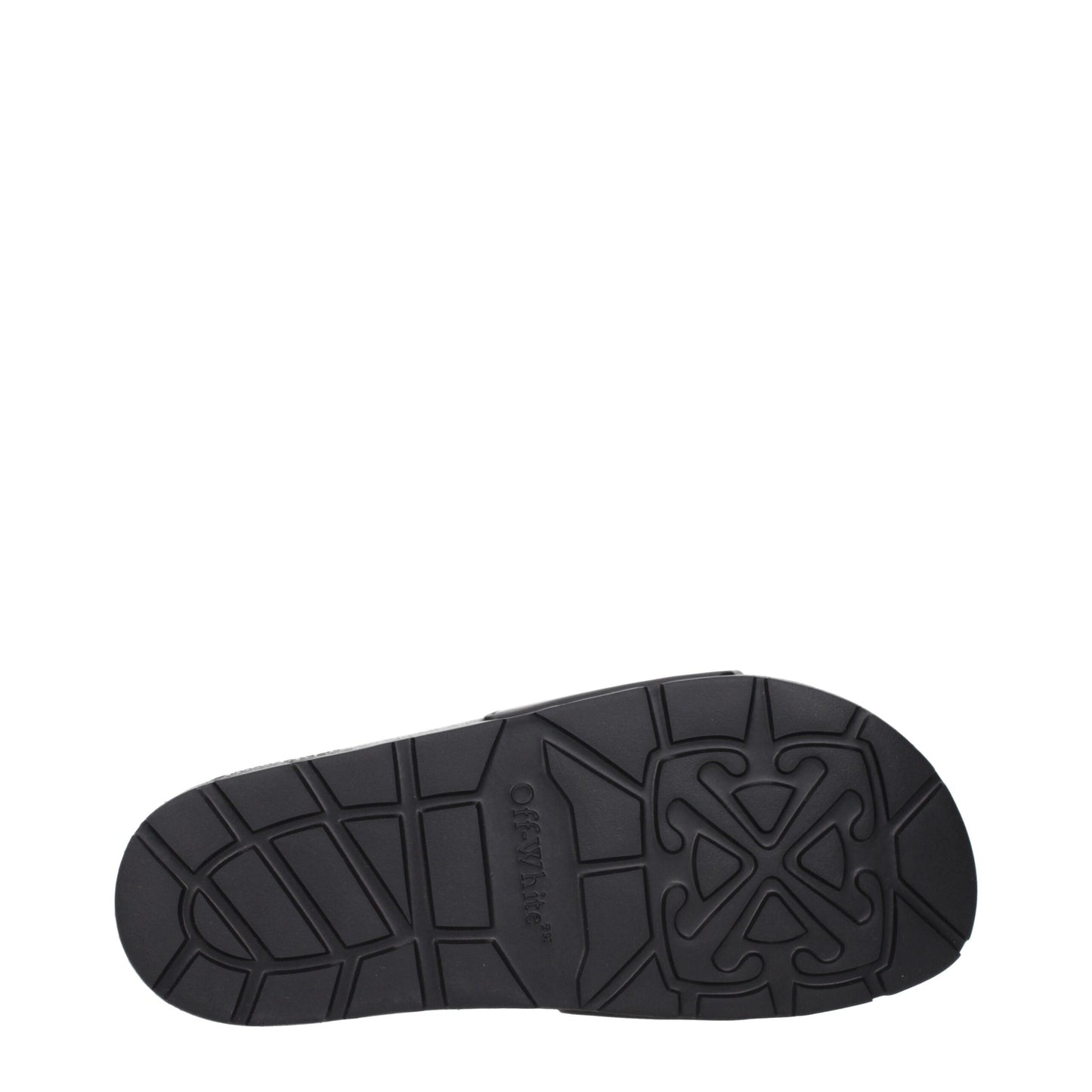 Off-White Schwarze Baumwoll-Hausschuhe