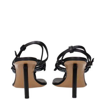 Off-White – Flip-Flop-Sandalen aus schwarzem Leder