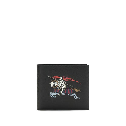 Burberry Black Calf Leather Bos Taurus Wallet