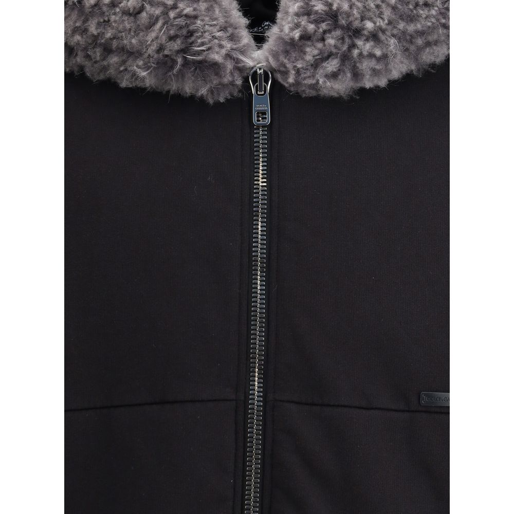 Schwarzes Baumwoll-Sweatshirt von Dolce &amp; Gabbana