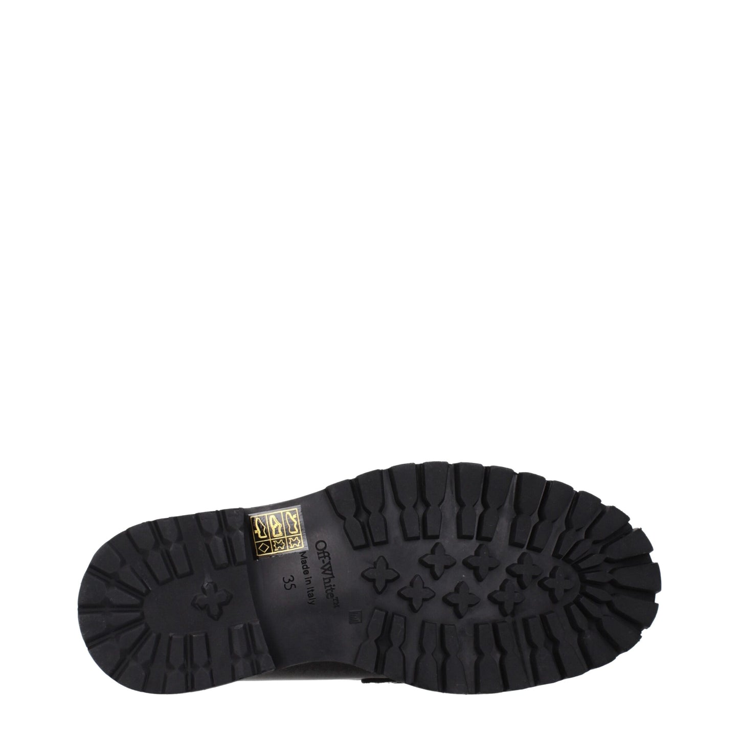 Off-White Slip-On-Loafer aus schwarzem Leder