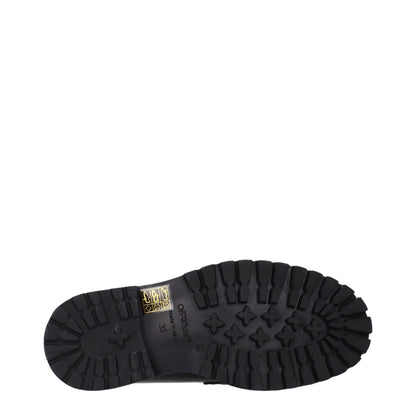 Off-White Slip-On-Loafer aus schwarzem Leder