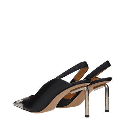 Schwarze Lederpumps von Off-White