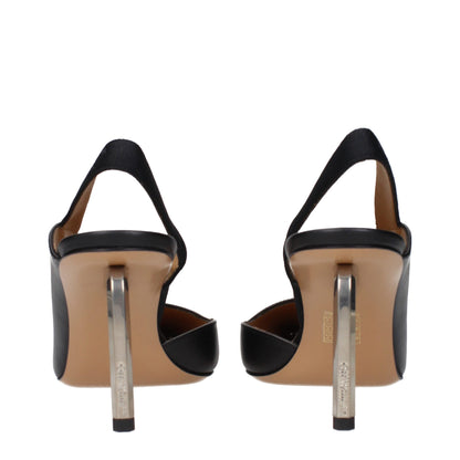 Schwarze Lederpumps von Off-White