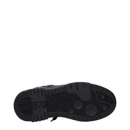 Off-White – Schwarze Leder-Sneaker