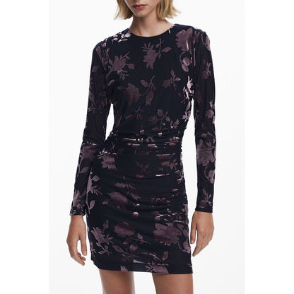 Desigual Blaues Polyester-Damenkleid