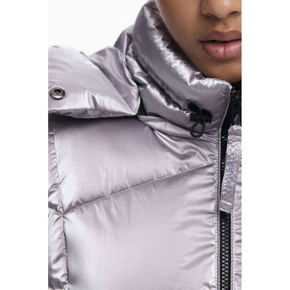 Desigual Pink Polyethylen Damenjacke