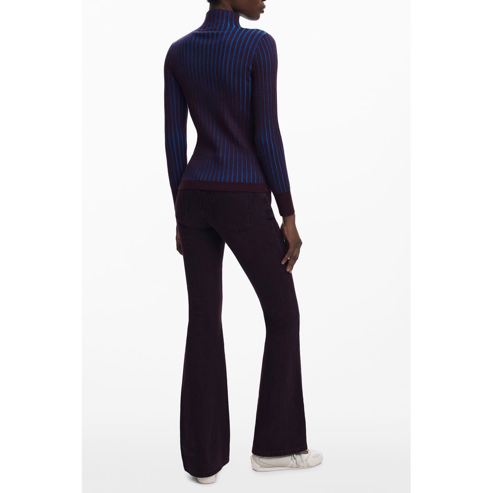 Desigual Brauner Polyester-Damenpullover