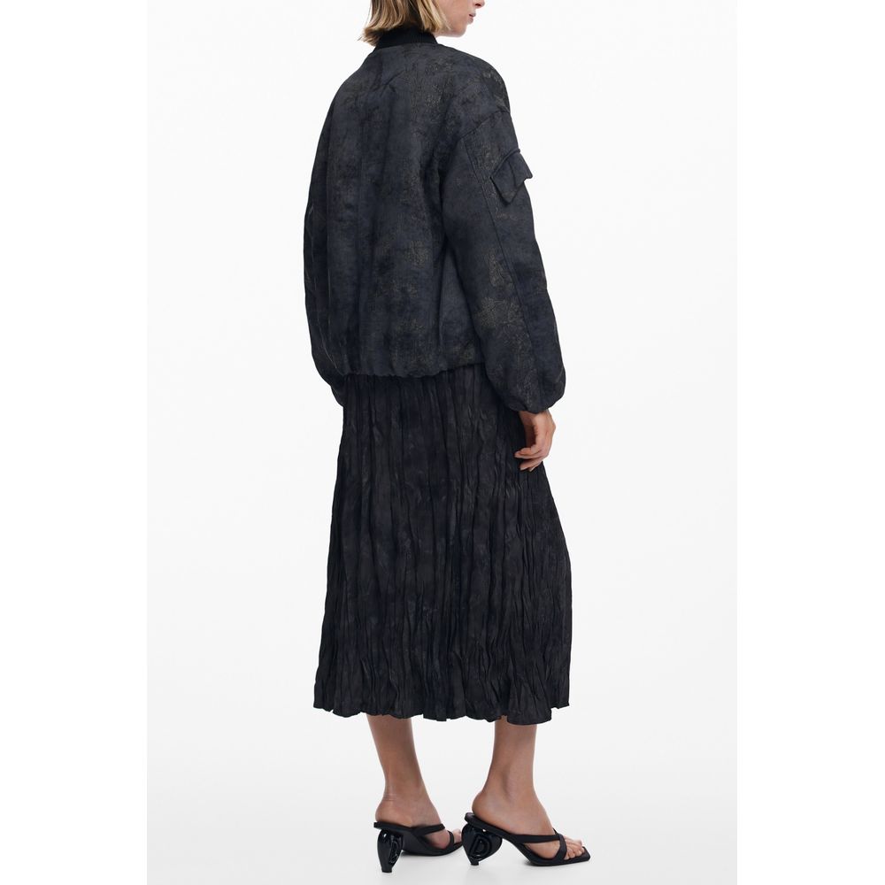 Desigual Schwarze Polyester-Damenjacke