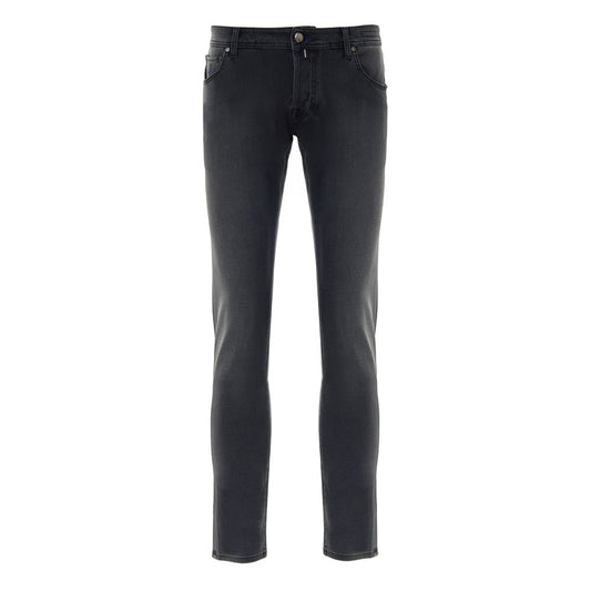 Jacob Cohen Black Cotton Skinny Jeans