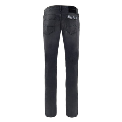 Jacob Cohen Schwarze Skinny Jeans aus Baumwolle