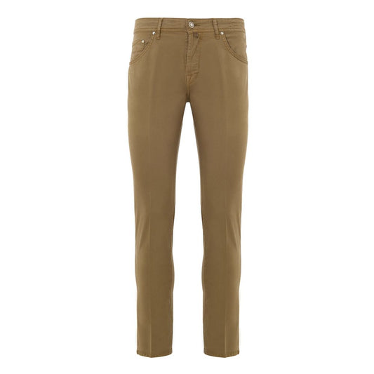 Jacob Cohen Beige Cotton Skinny Pants