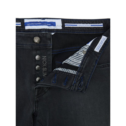 Jacob Cohen Schwarze Skinny Jeans aus Baumwolle