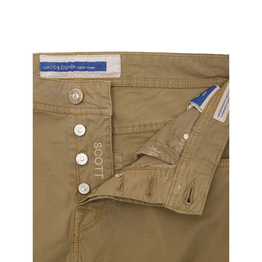 Jacob Cohen Beige Cotton Skinny Pants
