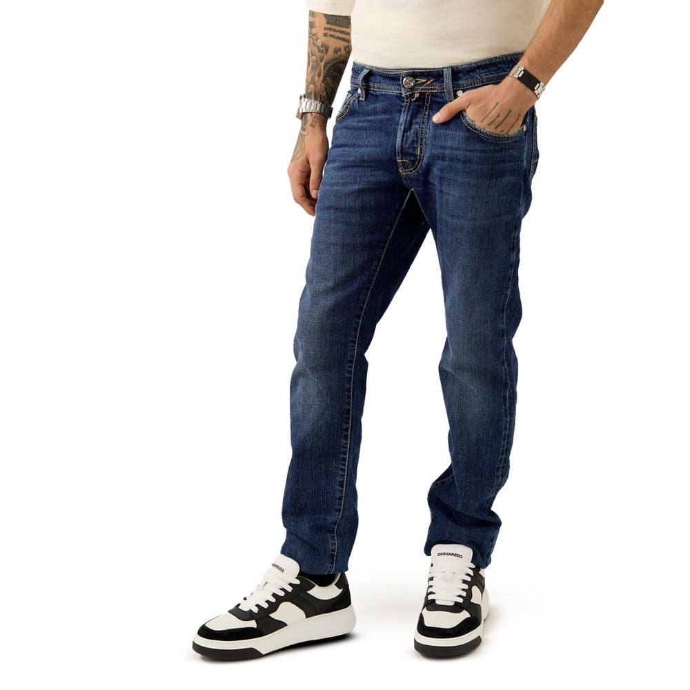 Jacob Cohen Blaue Skinny Jeans aus Baumwolle