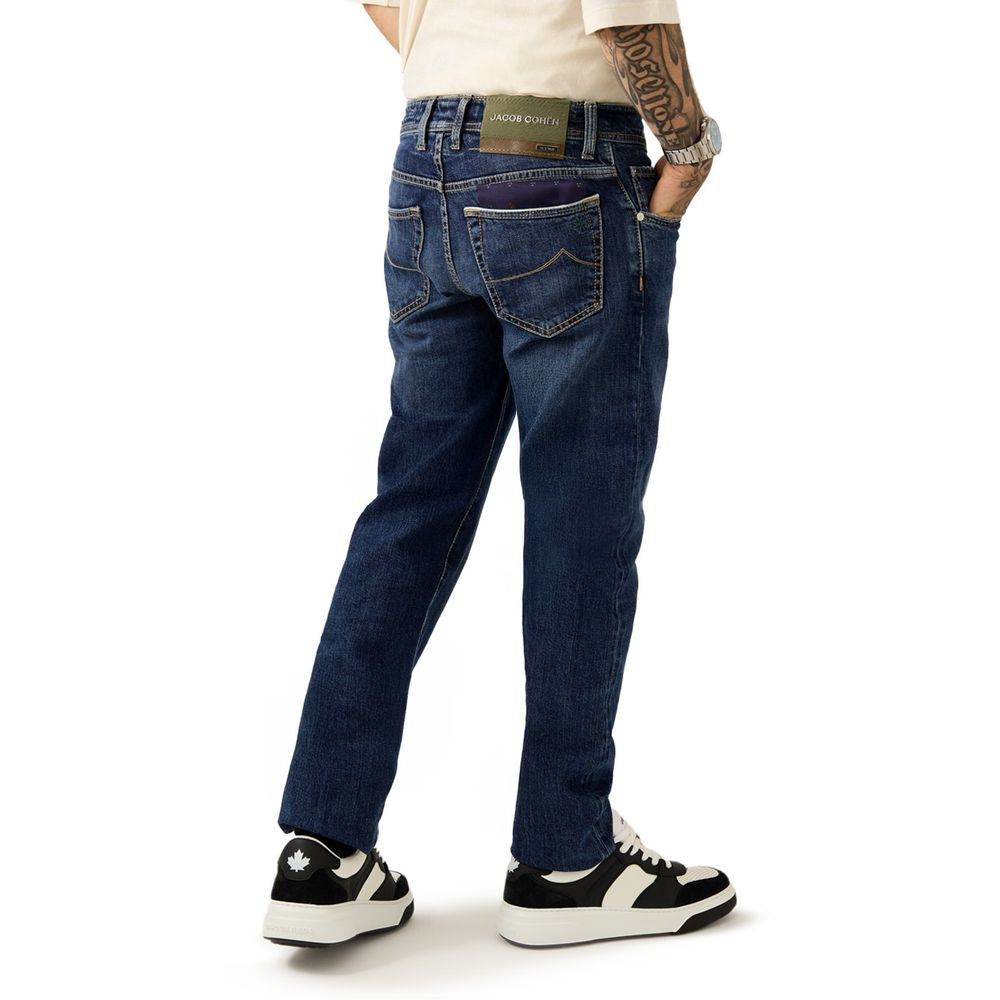 Jacob Cohen Blaue Skinny Jeans aus Baumwolle