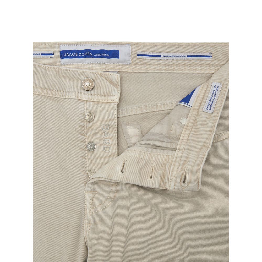 Jacob Cohen Beige Cotton Slim Fit Jeans