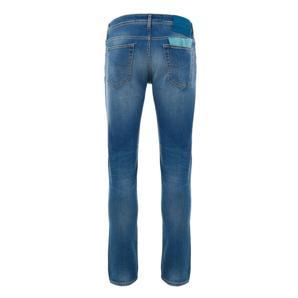 Jacob Cohen Blaue Skinny Jeans aus Baumwolle