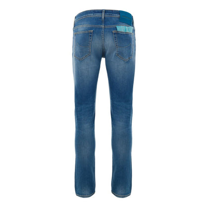 Jacob Cohen Blaue Skinny Jeans aus Baumwolle