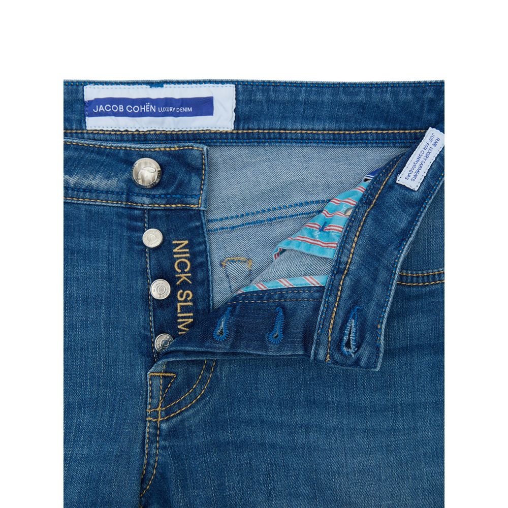 Jacob Cohen Blaue Skinny Jeans aus Baumwolle