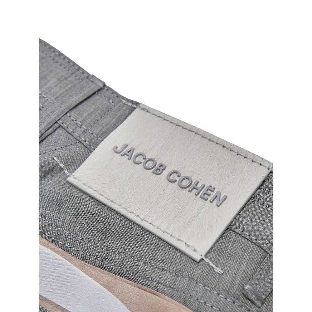 Jacob Cohen Graue Woll-Freizeithose