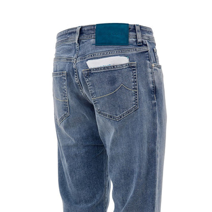 Jacob Cohen Blaue Skinny Jeans aus Baumwolle