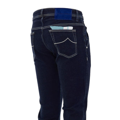 Jacob Cohen – Blaue Skinny-Jeans aus Baumwolle