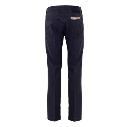 Jacob Cohen Blue Wool Casual Pants