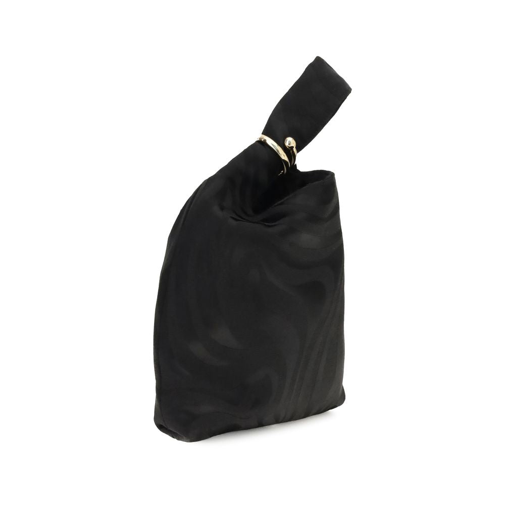 Schwarze Seidenclutch von Emilio Pucci