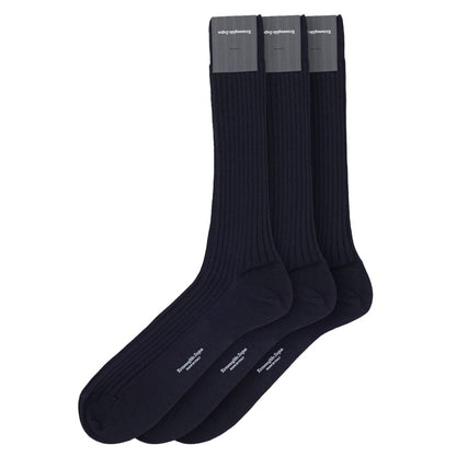 ZEGNA Wollsocken in Marineblau